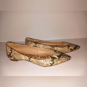 Sam Edelman STACY Python Flats 8.5 PRE OWNED